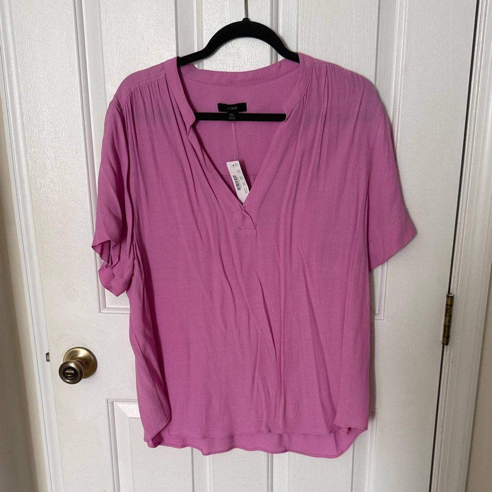 J. Crew Women's Blouse in Soft Pink